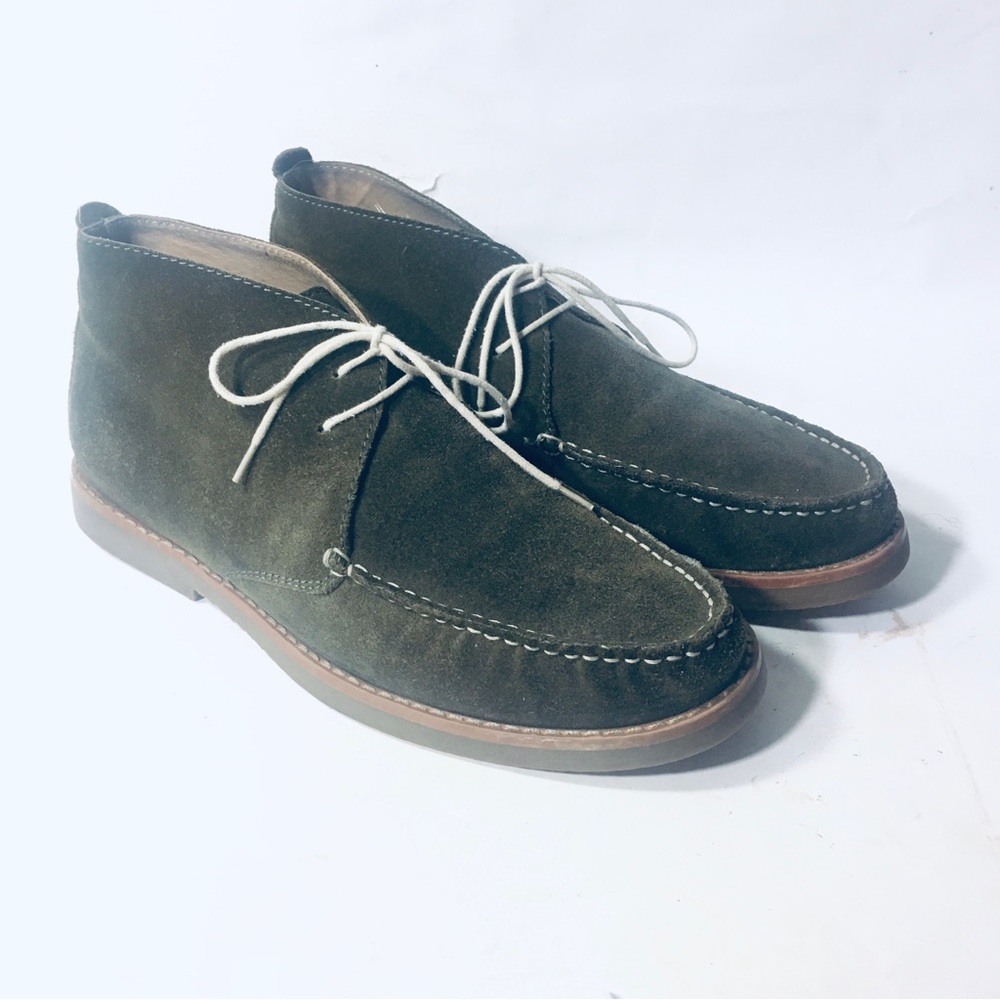 Joseph Abboud Winston Green Suede Chukka Boots 4700-16 Men’s Size 10 D